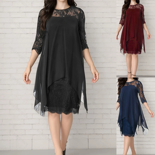 💖Дамски елегантни дантелени рокли с висока талия за жени