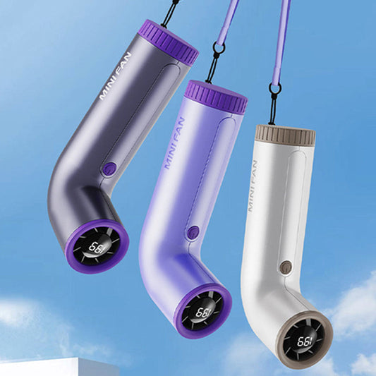 ❄Преносим регулируем ръчен вентилатор с извита форма