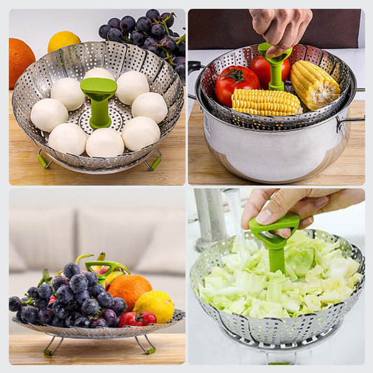 ✨ Сгъваем зеленчуков параход от неръждаема стомана