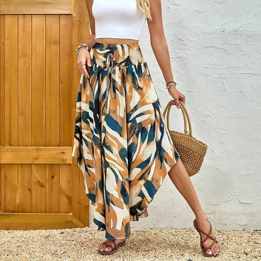 Дамска пола с неравномерен принт