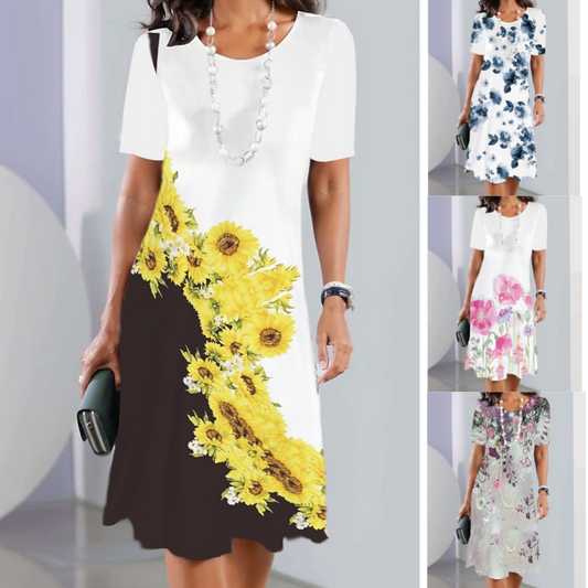 Дамска ежедневна рокля с принт