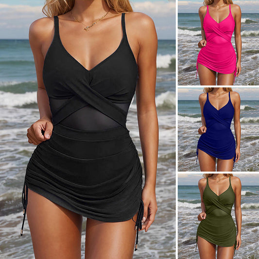 Твърд секси мрежест бански костюм