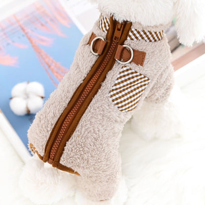 🐶Топли дрехи с двойни кръгли копчета