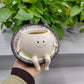 🍃Творчески смола висящи усмихнат Planter