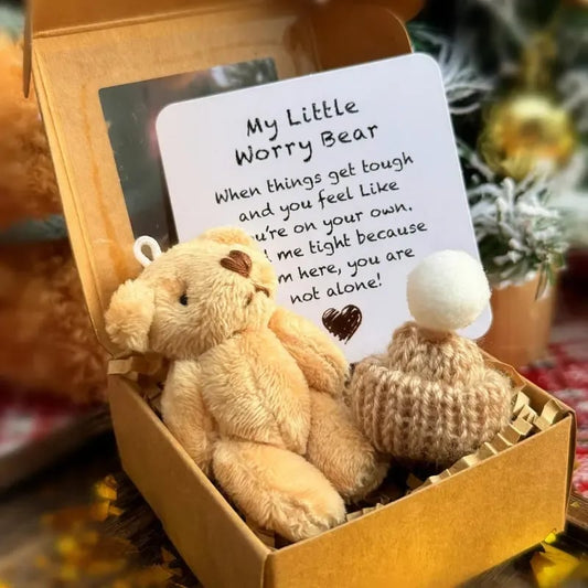 💖Купуваш 1, получаваш 1 безплатно🎁Ръчно изработено мини плюшено мече в кутия
