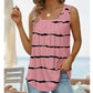 💞【S-2XL】Дамски летни без ръкави квадратно деколте печатни Camisoles