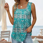 💞【S-2XL】Дамски летни без ръкави квадратно деколте печатни Camisoles