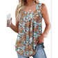 💞【S-2XL】Дамски летни без ръкави квадратно деколте печатни Camisoles