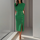 【S-2XL】👗 Елегантно мини рокля за жени 💃✨