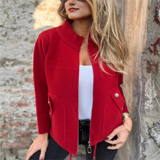 ✨【S-4XL】 Неформално сако с висока яка и цип