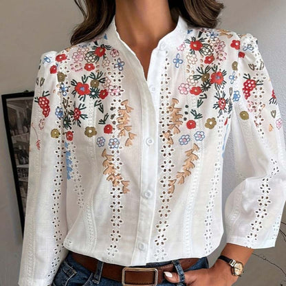 Women’s Vintage Floral Print Top