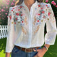 Women’s Vintage Floral Print Top