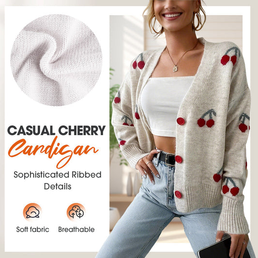 💝Дамски ежедневен кардиган Sweet Cherry