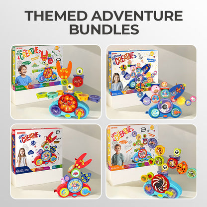 Трансформиращ се електрически конструктор със зъбни колела